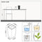 LECHUZA MAXI-CUBI - Premium tafelpot - Plantenbak - met uitneembare binnenbak - met bewateringssysteem - ALL-IN-ONE set met LECHUZA-PON - antraciet metallic