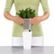 LECHUZA MINI-CUBI - Premium tafelpot - Plantenbak - met uitneembare binnenbak - met bewateringssysteem - ALL-IN-ONE set met LECHUZA-PON - antraciet metallic