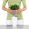 LECHUZA MINI-CUBI - Premium tafelpot - Plantenbak - met uitneembare binnenbak - met bewateringssysteem - ALL-IN-ONE set met LECHUZA-PON - scharlakenrood hoogglans