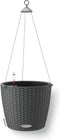 LECHUZA NIDO Cottage 28 - Plantenbak - met uitneembare binnenbak - met bewateringssysteem - ALL-IN-ONE set met LECHUZA-PON - graniet