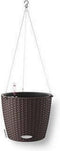 LECHUZA NIDO Cottage 28 - Plantenbak - met uitneembare binnenbak - met bewateringssysteem - ALL-IN-ONE set met LECHUZA-PON - mokka