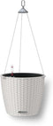 LECHUZA NIDO Cottage 28 - Plantenbak - met uitneembare binnenbak - met bewateringssysteem - ALL-IN-ONE set met LECHUZA-PON - licht grijs
