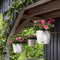 LECHUZA NIDO Cottage 28 - Plantenbak - met uitneembare binnenbak - met bewateringssysteem - ALL-IN-ONE set met LECHUZA-PON - grafietzwart