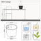 LECHUZA NIDO Cottage 28 - Plantenbak - met uitneembare binnenbak - met bewateringssysteem - ALL-IN-ONE set met LECHUZA-PON - wit