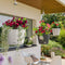 LECHUZA NIDO Cottage 28 - Plantenbak - met uitneembare binnenbak - met bewateringssysteem - ALL-IN-ONE set met LECHUZA-PON - graniet