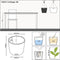 LECHUZA NIDO Cottage 28 - Plantenbak - met uitneembare binnenbak - met bewateringssysteem - ALL-IN-ONE set met LECHUZA-PON - wit