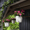 LECHUZA NIDO Cottage 28 - Plantenbak - met uitneembare binnenbak - met bewateringssysteem - ALL-IN-ONE set met LECHUZA-PON - wit