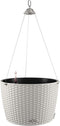 LECHUZA NIDO Cottage 35 - Plantenbak - met uitneembare binnenbak - met bewateringssysteem - ALL-IN-ONE set met LECHUZA-PON - lichtgrijs