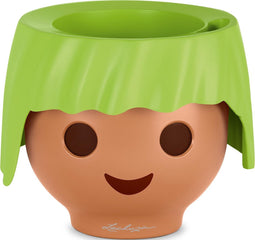 LECHUZA Playmobil OJO - Plantenbak - ALL-IN-ONE set met stick-bewateringssysteem - appeltjesgroen