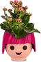 LECHUZA Playmobil OJO - Plantenbak - ALL-IN-ONE set met stick-bewateringssysteem - robijnroze