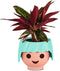 LECHUZA Playmobil OJO - Plantenbak - ALL-IN-ONE set met stick-bewateringssysteem - aquamarijngroen