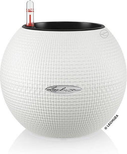 LECHUZA PURO COLOR 20 - Plantenbak - met uitneembare binnenbak - met bewateringssysteem - ALL-IN-ONE set met LECHUZA-PON - wit