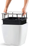 LECHUZA QUADRO PREMIUM 21 LS - plantenbak - ALL-IN-ONE set - espresso metallic