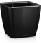 LECHUZA QUADRO Premium LS 21 - Plantenbak - met uitneembare binnenbak - met bewateringssysteem - ALL-IN-ONE set met LECHUZA-PON - zwart hoogglans