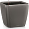 LECHUZA QUADRO Premium LS 28 - Plantenbak - met uitneembare binnenbak - met bewateringssysteem - ALL-IN-ONE set met LECHUZA-PON - antraciet metallic