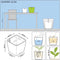 LECHUZA QUADRO Premium LS 28 - Plantenbak - met uitneembare binnenbak - met bewateringssysteem - ALL-IN-ONE set met LECHUZA-PON - wit hoogglans