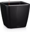 LECHUZA QUADRO Premium LS 35 - Plantenbak - met uitneembare binnenbak - met bewateringssysteem - ALL-IN-ONE set met LECHUZA-PON - zwart hoogglans