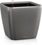 LECHUZA QUADRO Premium LS 43 - Plantenbak - met uitneembare binnenbak - met bewateringssysteem - ALL-IN-ONE set met LECHUZA-PON - antraciet metallic