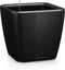 LECHUZA QUADRO Premium LS 50 - Plantenbak - met uitneembare binnenbak - met bewateringssysteem - ALL-IN-ONE set met LECHUZA-PON - zwart hoogglans