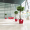 LECHUZA QUADRO Premium LS 50 - Plantenbak - met uitneembare binnenbak - met bewateringssysteem - ALL-IN-ONE set met LECHUZA-PON - antraciet metallic