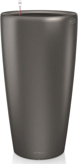LECHUZA RONDO 40 - Plantenbak - ALL-IN-ONE set - antraciet metallic