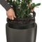 LECHUZA RONDO 40 - Plantenbak - ALL-IN-ONE set - antraciet metallic