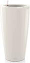 LECHUZA RONDO PREMIUM 32 - Plantenbak - met uitneembare binnenbak - met bewateringssysteem - ALL-IN-ONE set met LECHUZA-PON - hoogglans wit