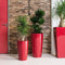LECHUZA RONDO PREMIUM 32 - Plantenbak - met uitneembare binnenbak - met bewateringssysteem - ALL-IN-ONE set met LECHUZA-PON - taupe hoogglans