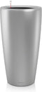 LECHUZA RONDO PREMIUM 40 - Plantenbak - ALL-IN-ONE set - zilver metallic