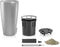 LECHUZA RONDO PREMIUM 40 - Plantenbak - ALL-IN-ONE set - zilver metallic