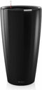 LECHUZA RONDO PREMIUM 40 - Plantenbak - met uitneembare binnenbak - met bewateringssysteem - ALL-IN-ONE set met LECHUZA-PON - zwart hoogglans