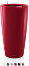 LECHUZA RONDO PREMIUM 40 - Plantenbak - met uitneembare binnenbak - met bewateringssysteem - ALL-IN-ONE set met LECHUZA-PON - scharlakenrood hoogglans