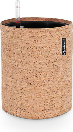 LECHUZA TRENDCOVER 23 KURK - Plantenbak - met uitneembare binnenbak - met bewateringssysteem - ALL-IN-ONE set met LECHUZA-PON - light natural
