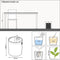 LECHUZA TRENDCOVER 23 VILT - Plantenbak - met uitneembare binnenbak - met bewateringssysteem - ALL-IN-ONE set met LECHUZA-PON - light grey
