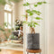LECHUZA TRENDCOVER 23 VILT - Plantenbak - met uitneembare binnenbak - met bewateringssysteem - ALL-IN-ONE set met LECHUZA-PON - dark grey