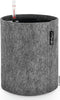 LECHUZA TRENDCOVER 23 VILT - Plantenbak - met uitneembare binnenbak - met bewateringssysteem - ALL-IN-ONE set met LECHUZA-PON - dark grey