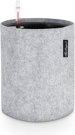 LECHUZA TRENDCOVER 32 VILT - Plantenbak - met uitneembare binnenbak - met bewateringssysteem - ALL-IN-ONE set met LECHUZA-PON - light grey