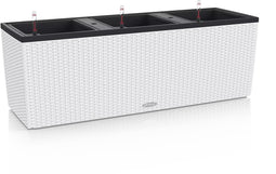 LECHUZA TRIO COTTAGE 30 - Plantenbak - met uitneembare binnenbakken - met bewateringssysteem - ALL-IN-ONE set met LECHUZA-PON - wit