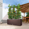 LECHUZA TRIO COTTAGE 30 - Plantenbak - met uitneembare binnenbakken - met bewateringssysteem - ALL-IN-ONE set met LECHUZA-PON - licht grijs