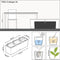 LECHUZA TRIO COTTAGE 30 - Plantenbak - met uitneembare binnenbakken - met bewateringssysteem - ALL-IN-ONE set met LECHUZA-PON - wit