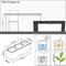 LECHUZA TRIO COTTAGE 40 - Plantenbak - met uitneembare binnenbakken - met bewateringssysteem - ALL-IN-ONE set met LECHUZA-PON - licht grijs