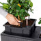 LECHUZA TRIO COTTAGE 40 - Plantenbak - met uitneembare binnenbakken - met bewateringssysteem - ALL-IN-ONE set met LECHUZA-PON - wit