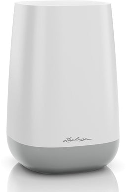 LECHUZA YULA Flower - vaas 0,9 liter - satijnwit/grijs