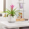 LECHUZA YULA - plantenpot - ALL-IN-ONE - satijnwit/grijs