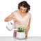 LECHUZA YULA - plantenpot - ALL-IN-ONE - satijnwit/grijs