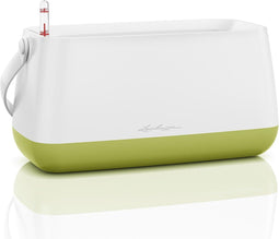 LECHUZA YULA planttas - Plantenbak - ALL-IN-ONE set - satijnwit/pistache groen