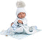 Llorens full body babypop jongen Tino met deken en speen 43 cm