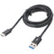 Ansmann USB-A naar USB-C - Data- en oplaadkabel 120cm - 5 Gbit/s - Zwart