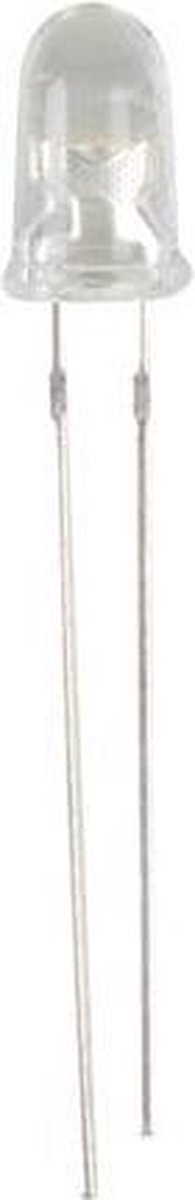 LED 5mm TRANSPARANT - WIT - 20000mcd 15° (L-5WCN/5)