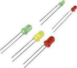 LED-assortiment groen, rood,, geel rond 3 mm, 5 mm